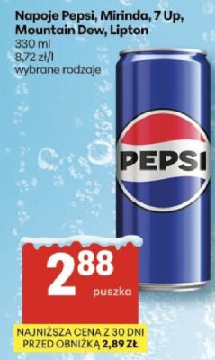 Napój Pepsi promocja w Delikatesy Centrum