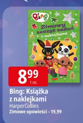 Książka Bing z naklejkami HarperCollins promocja w Leclerc
