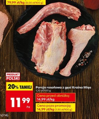 Porcja rosołowa z gęsi  promocja w Biedronka