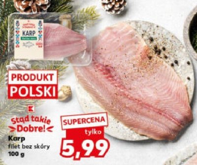 Karp filet bez skóry 100 g promocja w Kaufland