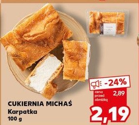 Ciasto karpatka CUKIERNIA MICHAŚ promocja