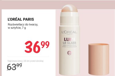 Rozświetlacz do twarzy w sztyfcie promocja w Rossmann