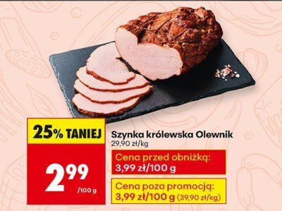 Szynka królewska promocja w Biedronka