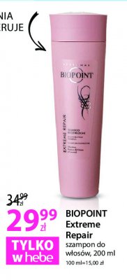 Szampon do w艂os贸w Biopoint extreme repair promocja