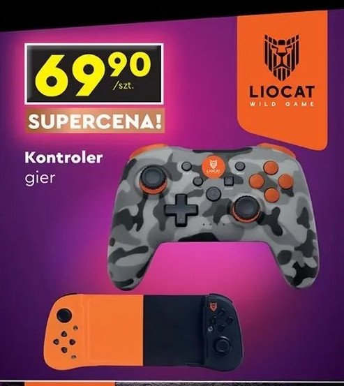 Kontroler gamingowy Liocat promocja w Biedronka