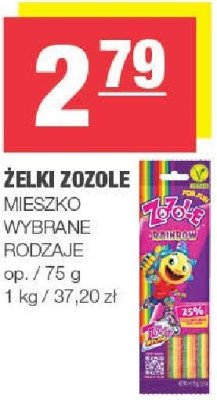 Żelki Zozole MIESZKO wybrane rodzaje promocja w SPAR