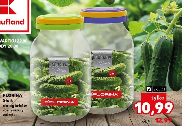 Słoik do ogórków 4 l Florina (florentyna) promocja