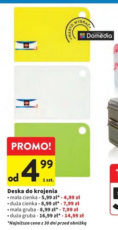 Deska do krojenia cienka duża DOMEDIA promocja w Woolworth