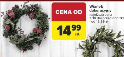 Wianek dekoracyjny promocja w Carrefour