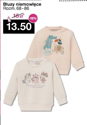 Bluzy niemowlęce różne wzory Rozm. 68-86 promocja w Woolworth
