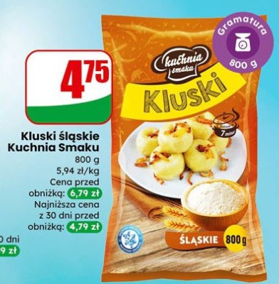 Kluski śląskie Kuchnia Smaku promocja w Dino