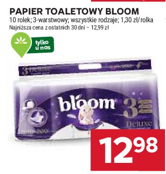 Papier toaletowy BLOOM promocja w Stokrotka