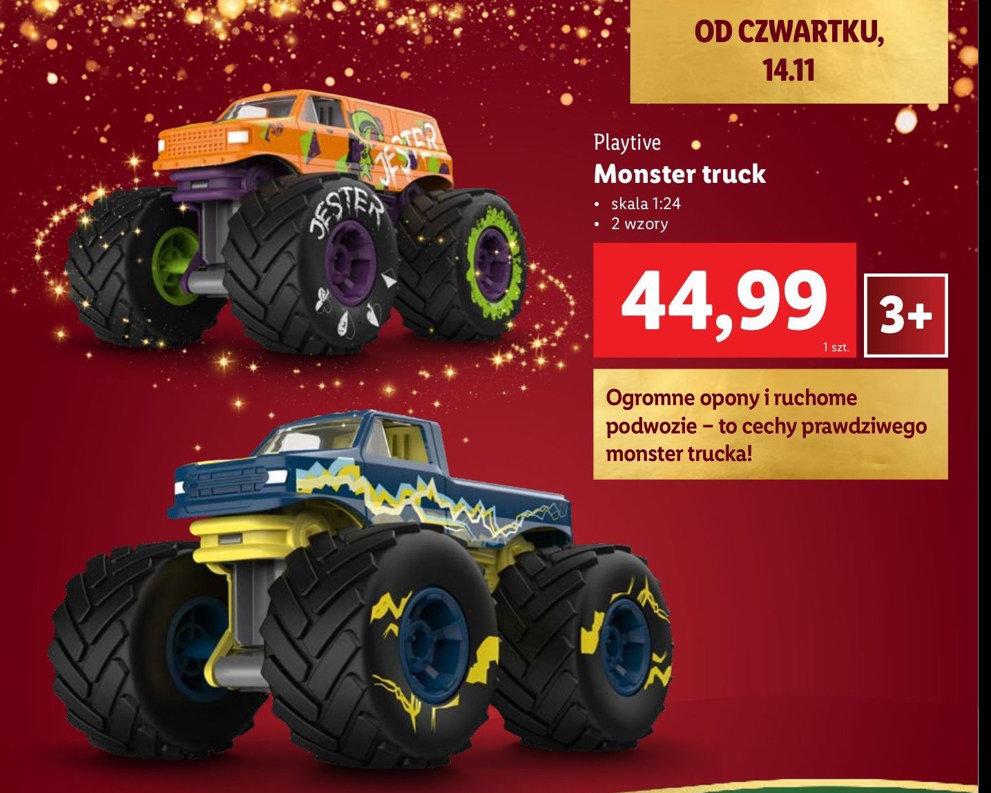 Monster truck 1:24 Playtive promocja