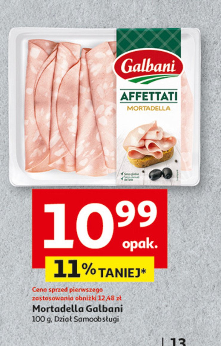 Mortadela affettati Galbani promocja w Auchan