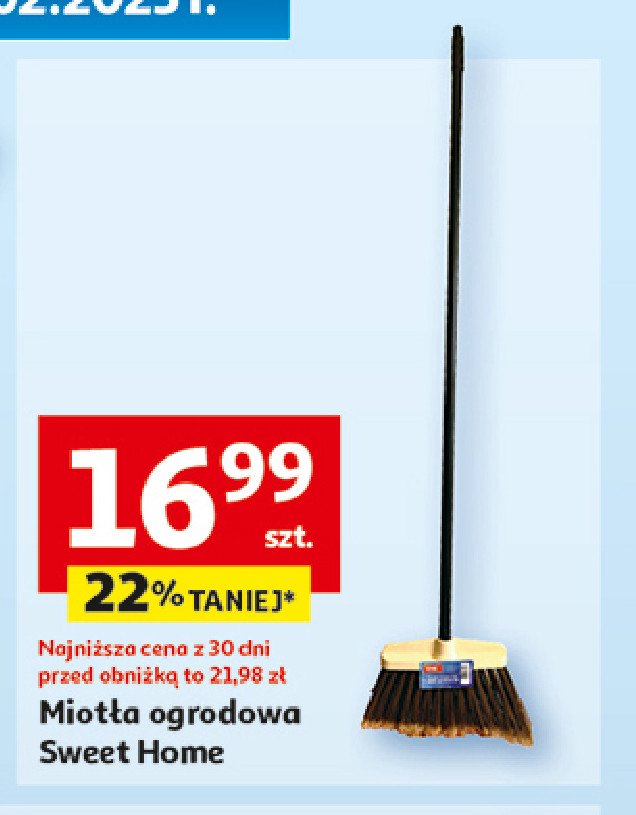 Miotła ogrodowa sweet home promocja w Auchan