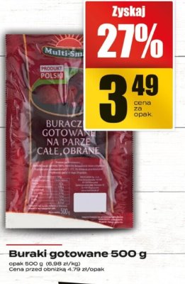 Buraki gotowane 500 g promocja w Supeco