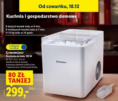 Kostkarka do lodu SilverCrest 105 W promocja w Lidl