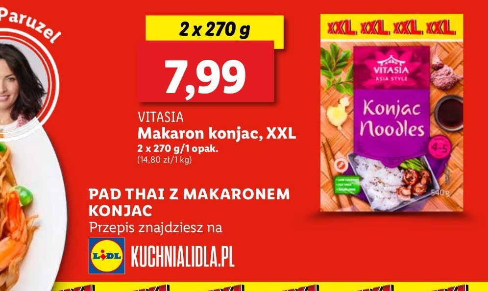 Makaron konjac Vitasia asia promocja