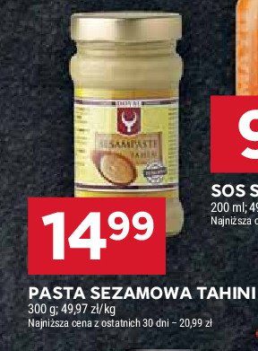 Pasta sezamowa Doyal promocja w Stokrotka