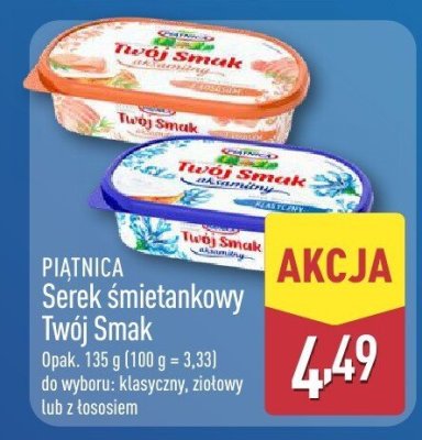 Serek śmietankowy Twój Smak  promocja w Aldi