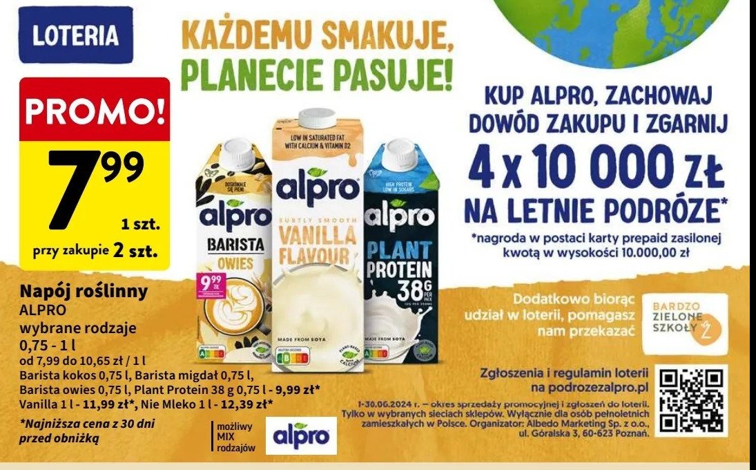 Napój roślinny Alpro to nie mleko promocja