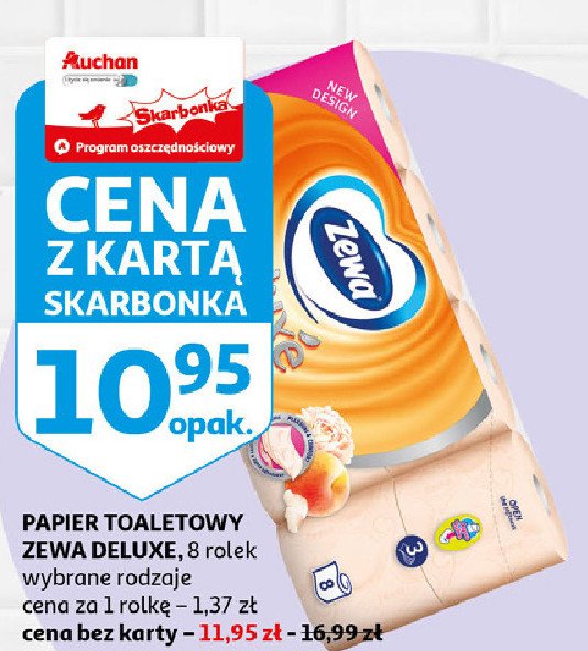 Papier toaletowy peach Zewa deluxe promocje