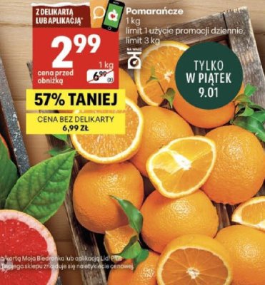 Pomarańcze Delikatesy Centrum promocja w Delikatesy Centrum