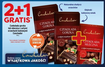 Czekolada gorzka Conchador promocja w POLOmarket
