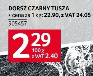 Dorsz czarny promocja w Selgros