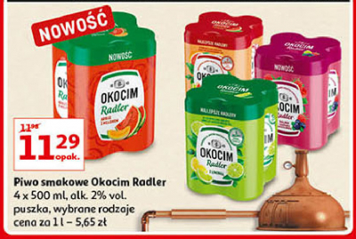 Piwo Okocim radler z owocami le艣nymi promocja