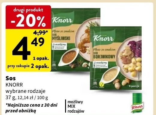 Sos borowikowy Knorr promocja