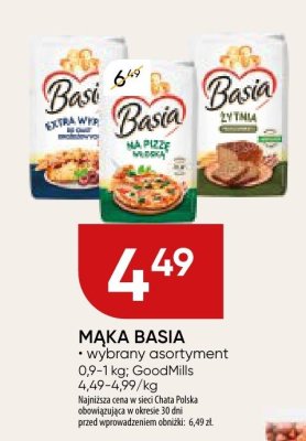 Mąka Basia wybrany asortyment promocja w Chata Polska