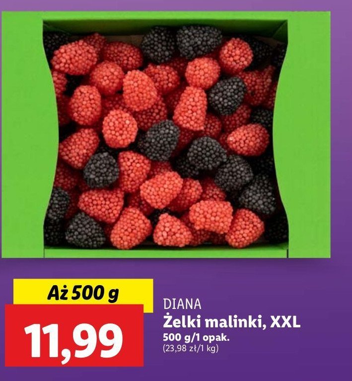 Żelki jeżynki Diana promocja