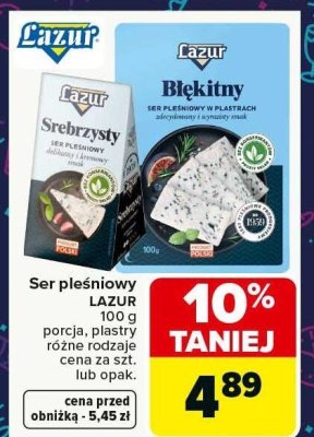 Ser pleśniowy LAZUR Błękitny promocja w Carrefour