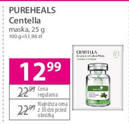 Maseczka do twarzy centella Pure heals promocja
