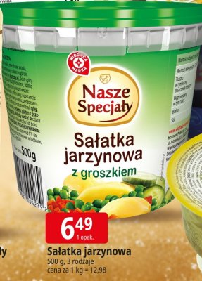 Sałatka jarzynowa z groszkiem promocja w Leclerc