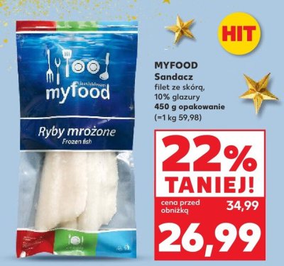 Filety rybne mrożone MYFOOD Sandacz promocja w Kaufland