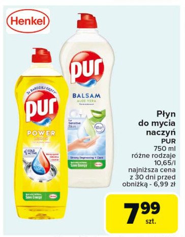 Płyn do naczyń lemon Pur power promocja