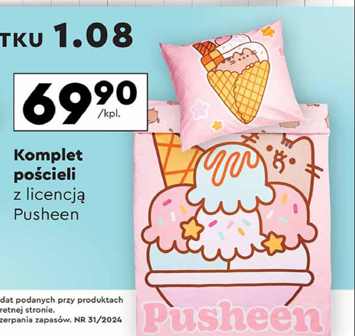 Komplet pościeli Pusheen promocja