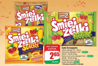 Żelki Śmiejżelki nimm2 promocja w Dino
