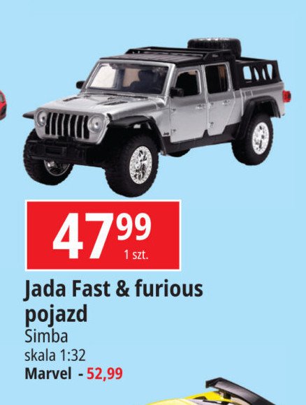 Auto sportowe fast&furious 1:32 Simba promocja