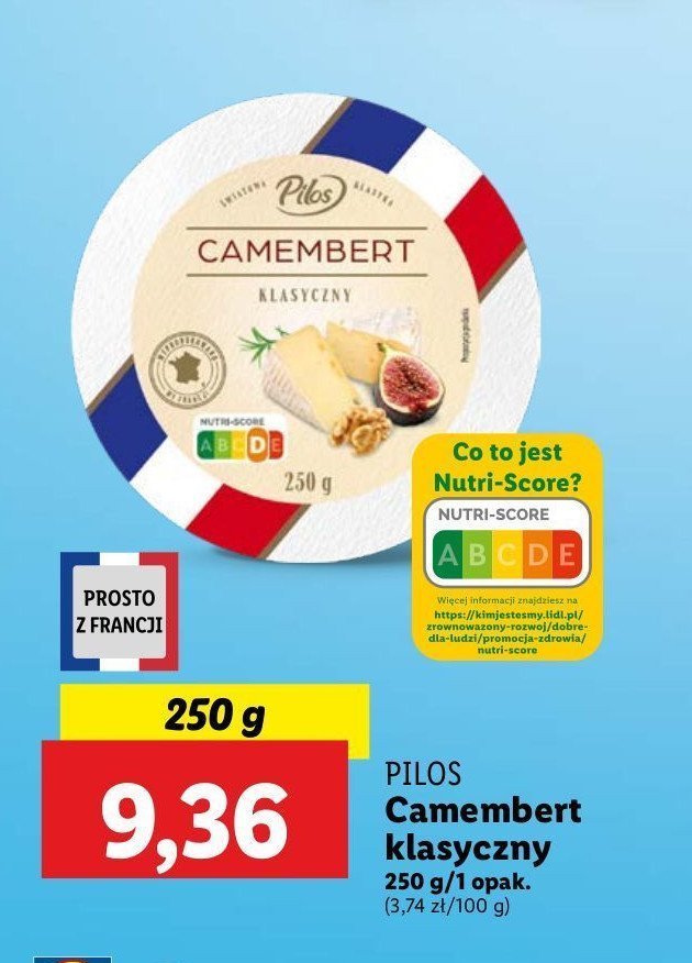 Camembert klasyczny Pilos promocja w Lidl