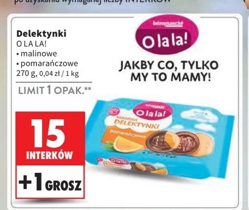 Delektynki pomarańczowe O la la! promocja