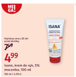 Krem do rąk Isana promocja w Rossmann