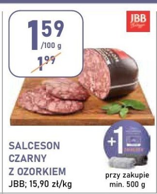 Salceson czarny z ozorkiem JBB promocja w Stokrotka
