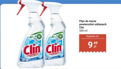 Płyn do mycia powierzchni szklanych Clin promocja w Dino