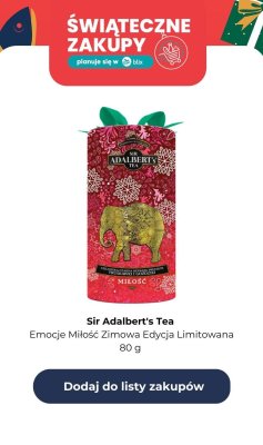 Herbata Emocje Miłość Zimowa Edycja Limitowana 80 g promocja w Biedronka