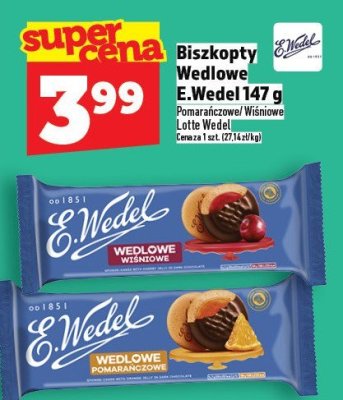 Biszkopty Wedlowe E.Wedel 147 g promocja w TOPAZ