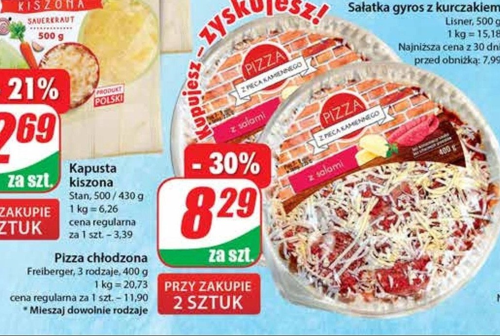 Pizza z salami FREIBERGER promocja