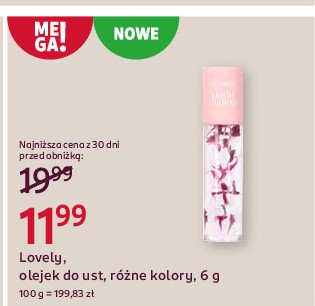 Olejek do ust floral fantasy Lovely promocja w Rossmann